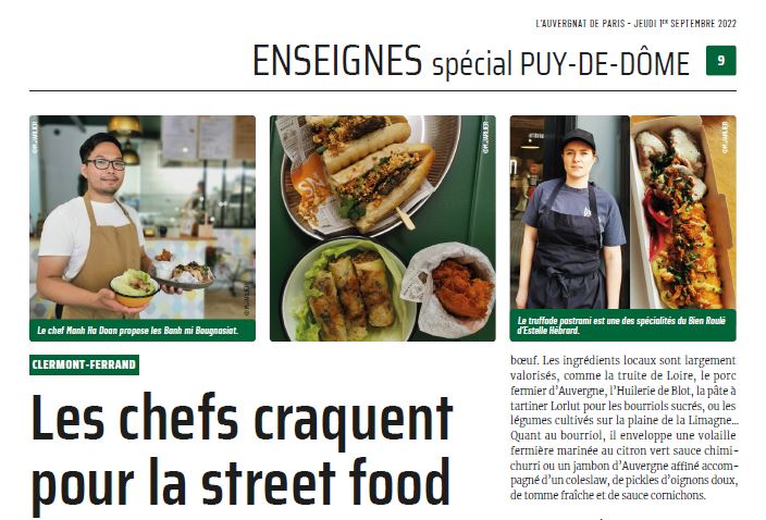 Auvergnat de Paris « Les chefs craquent pour la street food »